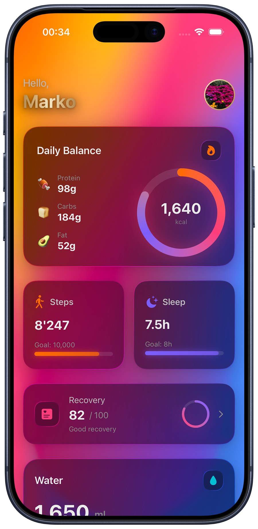 Gradient — Animated mesh gradient with Apple's native iOS 26 Liquid Glass.